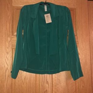 Green dressy blazer from pitaya